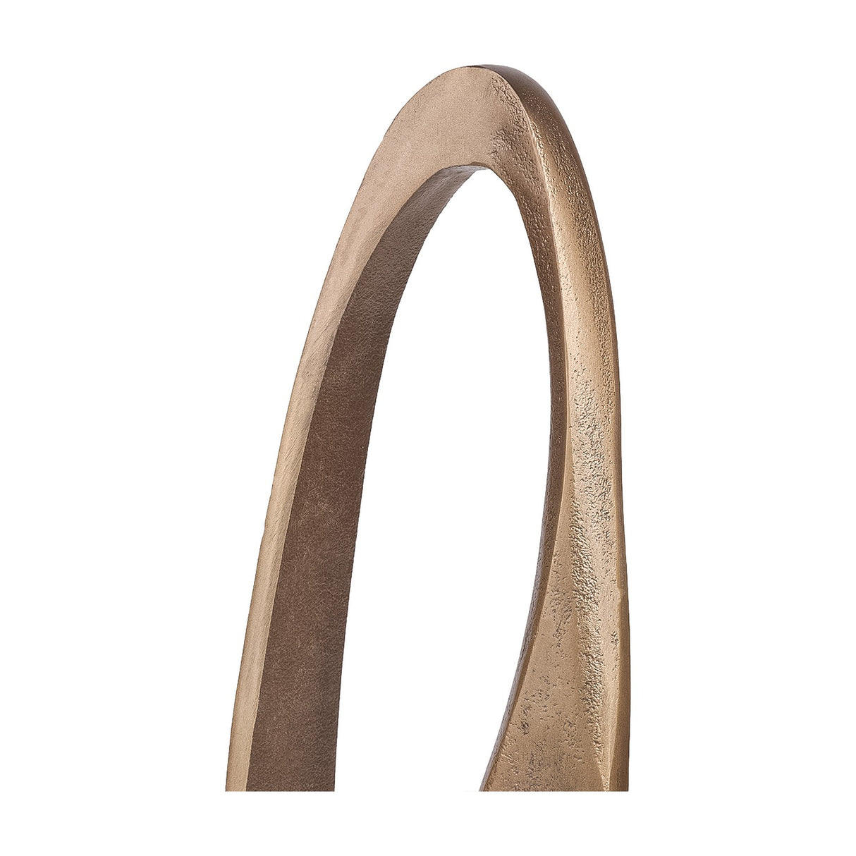 Textured Cast Aluminium Arch Sculpture – Antique Brass