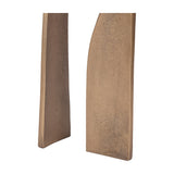 Textured Cast Aluminium Arch Sculpture – Antique Brass