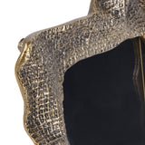 Woven-Effect Cast Aluminium Photo Frame – Antique Brass