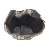 Woven-Effect Cast Aluminium Vase – Antique Brass