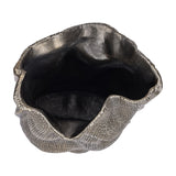 Woven-Effect Cast Aluminium Vase – Antique Brass