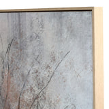 Textured Tree Framed Canvas Wall Art – Beige