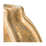 Ridged Reactive Glaze Ceramic Vase – Cream
