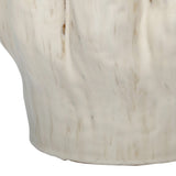Wavy Rim Reactive Glaze Ceramic Vase – Cream