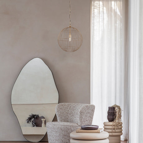Globe Wire Pendant Light – Brass