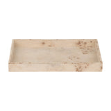 Burlwood Rectangular Wooden Serving Tray – Natural