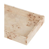 Burlwood Rectangular Wooden Serving Tray – Natural