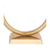 Polished Ring Gold Taper Candle Holder