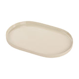 Enamelled Oval Iron Serving Tray – Cream