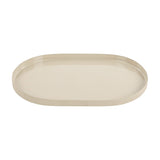 Enamelled Oval Iron Serving Tray – Cream