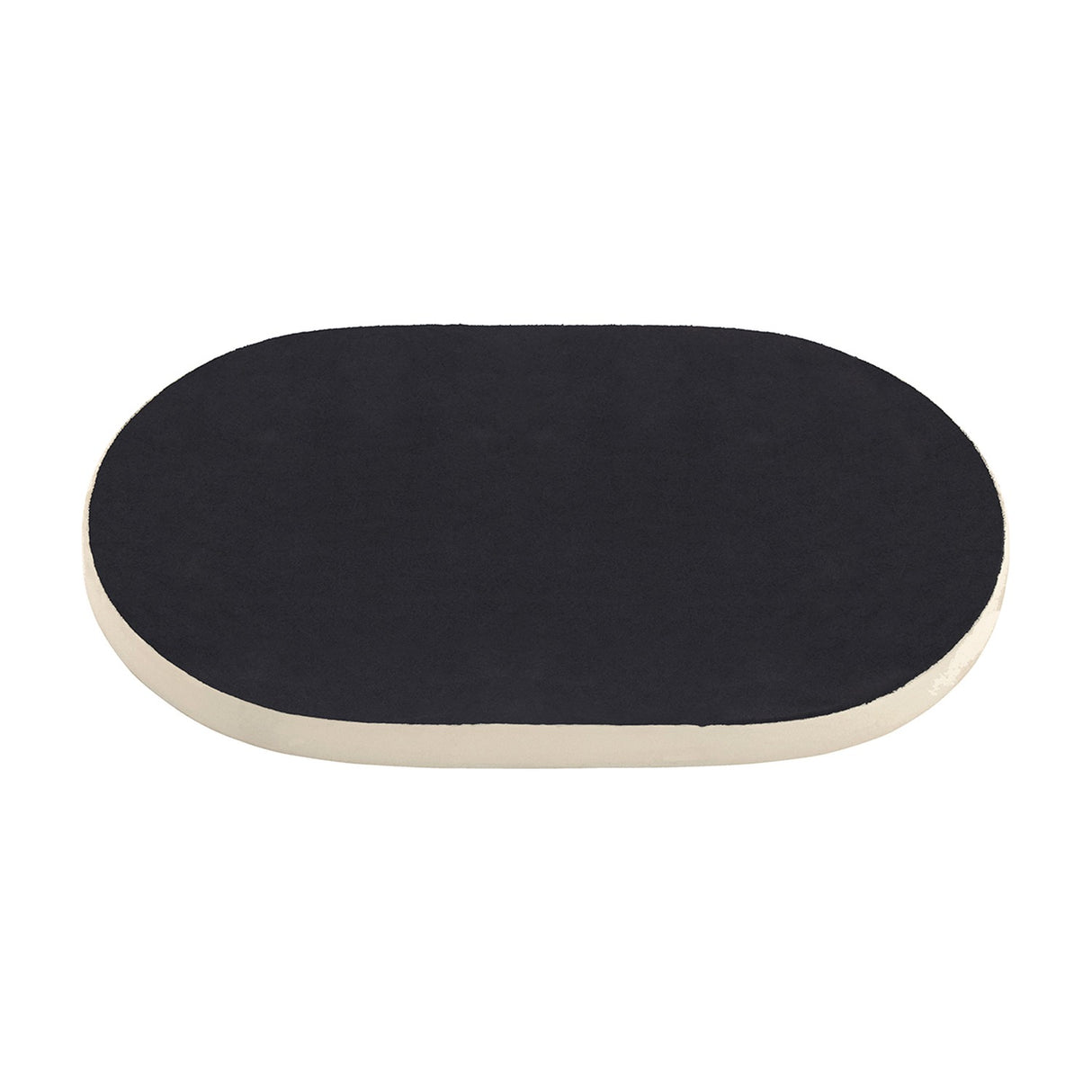 Enamelled Oval Iron Serving Tray – Cream