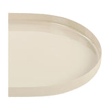 Enamelled Oval Iron Serving Tray – Cream