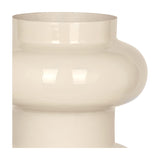 Tiered Cream Enamel Iron Vase