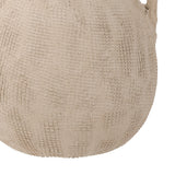 Textured Teardrop Handled Vase – Cream