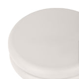 Round Textured Iron Coffee Table – Cream
