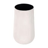 Textured Tall Papier-Mâché Planter – Cream