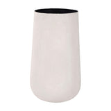 Textured Tall Papier-Mâché Planter – Cream