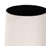 Textured Tall Papier-Mâché Planter – Cream