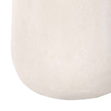 Textured Tall Papier-Mâché Planter – Cream