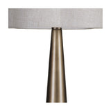Tapered Smoked Gold Linen Floor Lamp