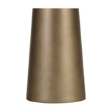 Tapered Smoked Gold Linen Floor Lamp