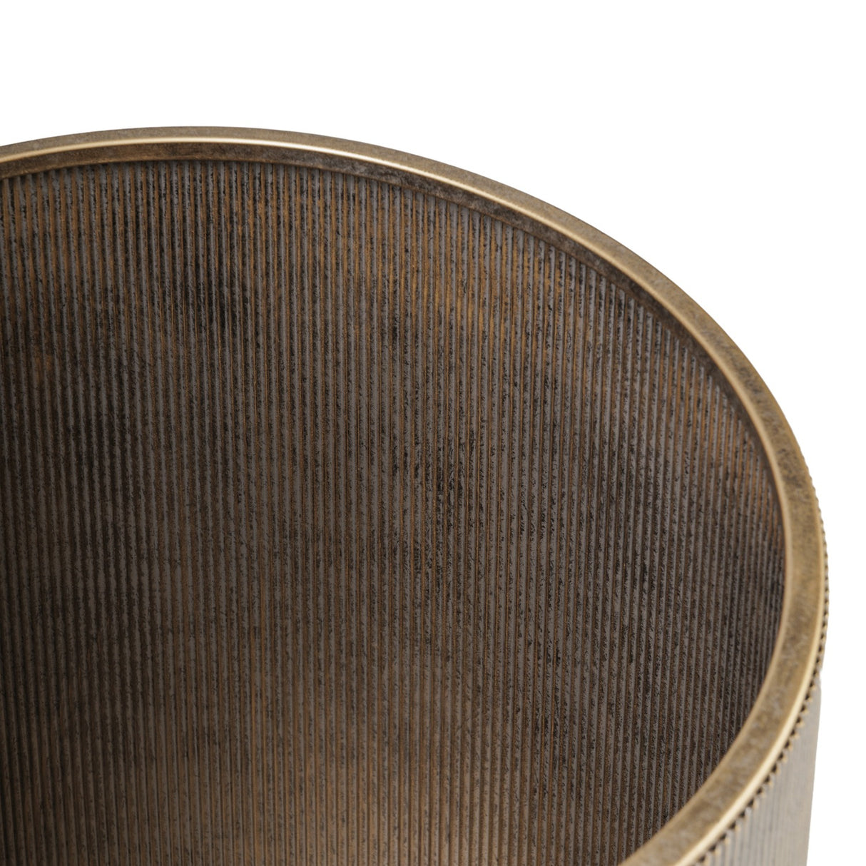 Marble Top Corrugated Metal Wall Shelf – Gold