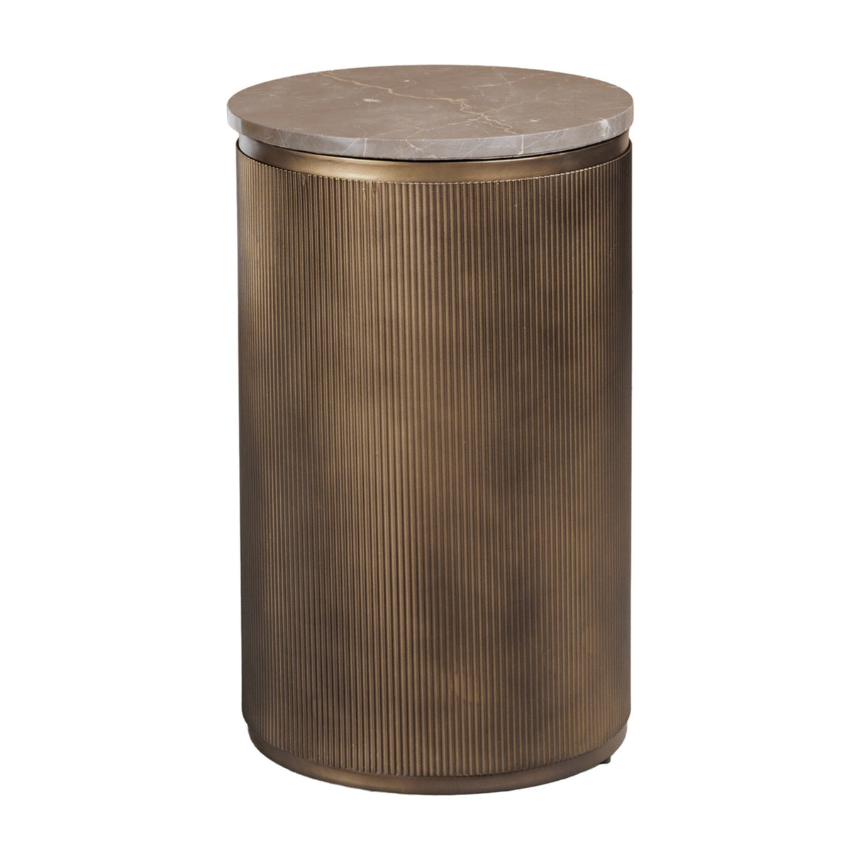 Marble & Glass Nesting Side Table – Gold