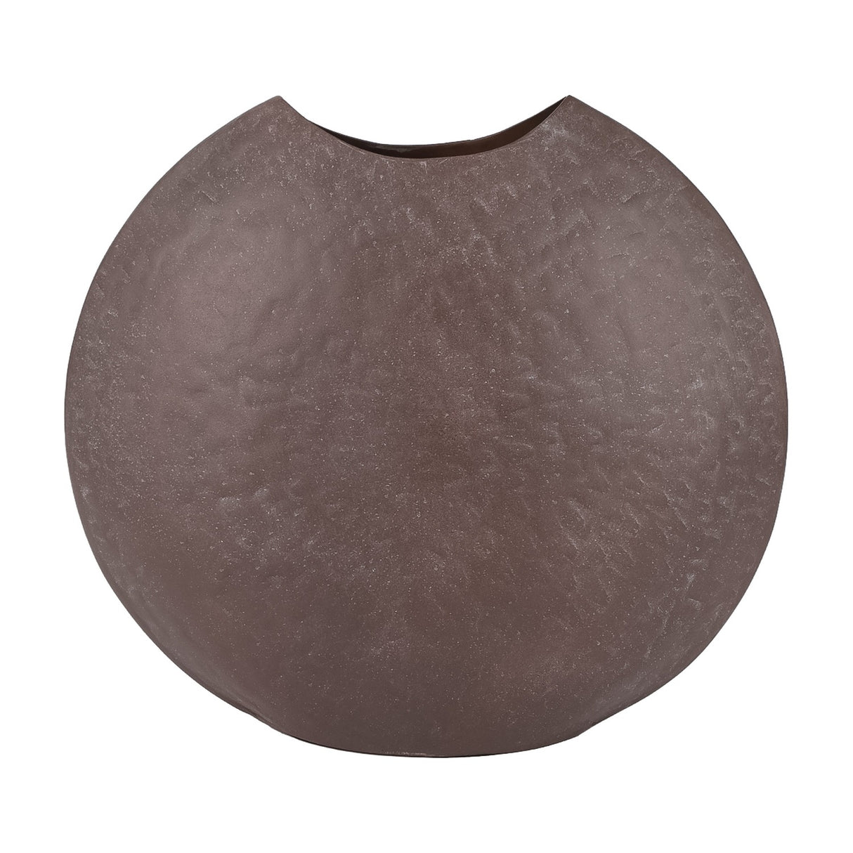Hammered Stonewash Moon Vase – Brown