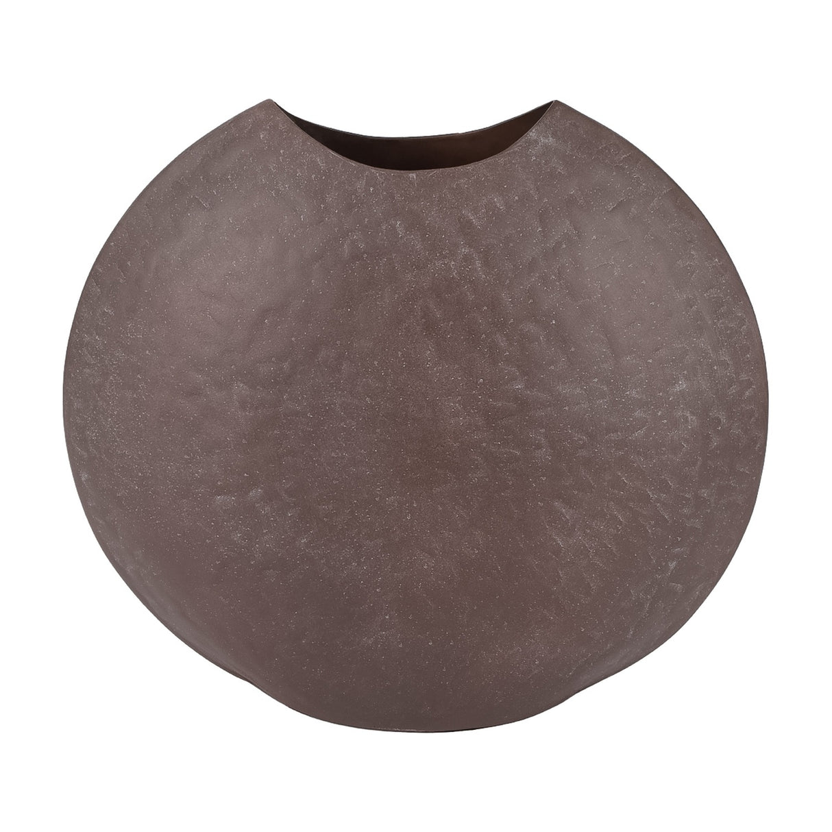 Hammered Stonewash Moon Vase – Brown