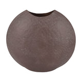 Hammered Stonewash Moon Vase – Brown