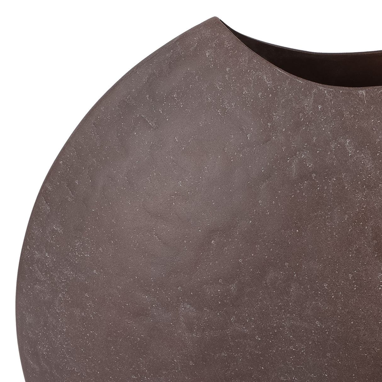 Hammered Stonewash Moon Vase – Brown
