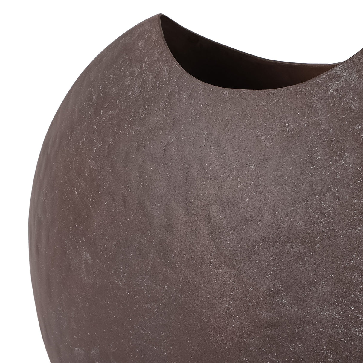 Hammered Stonewash Moon Vase – Brown