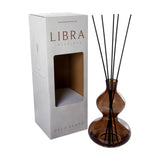 Curved Amber Glass 500ml Reed Diffuser – Brown