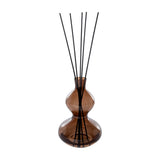 Curved Amber Glass 500ml Reed Diffuser – Brown