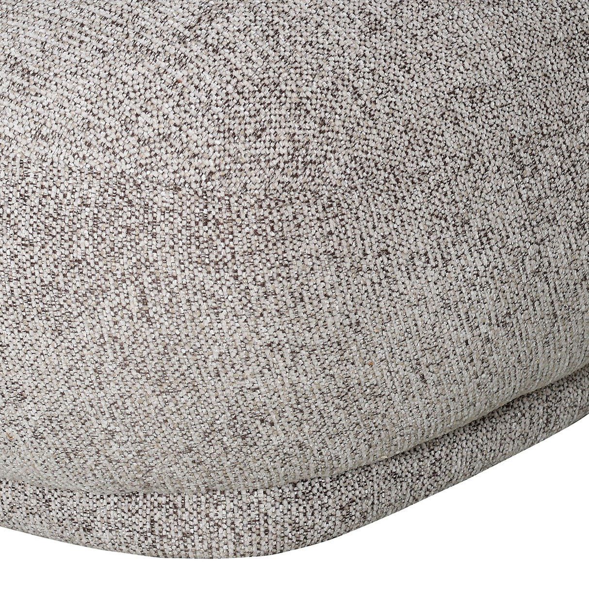 Curved Heathered Chenille Armchair – Grey