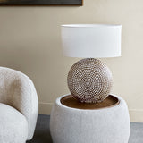 Chenille Storage Footstool Ottoman – Cream