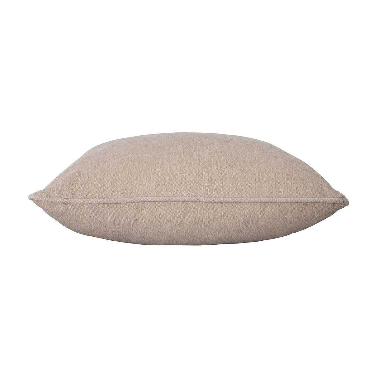 Piped Velvet Cushion – Cream
