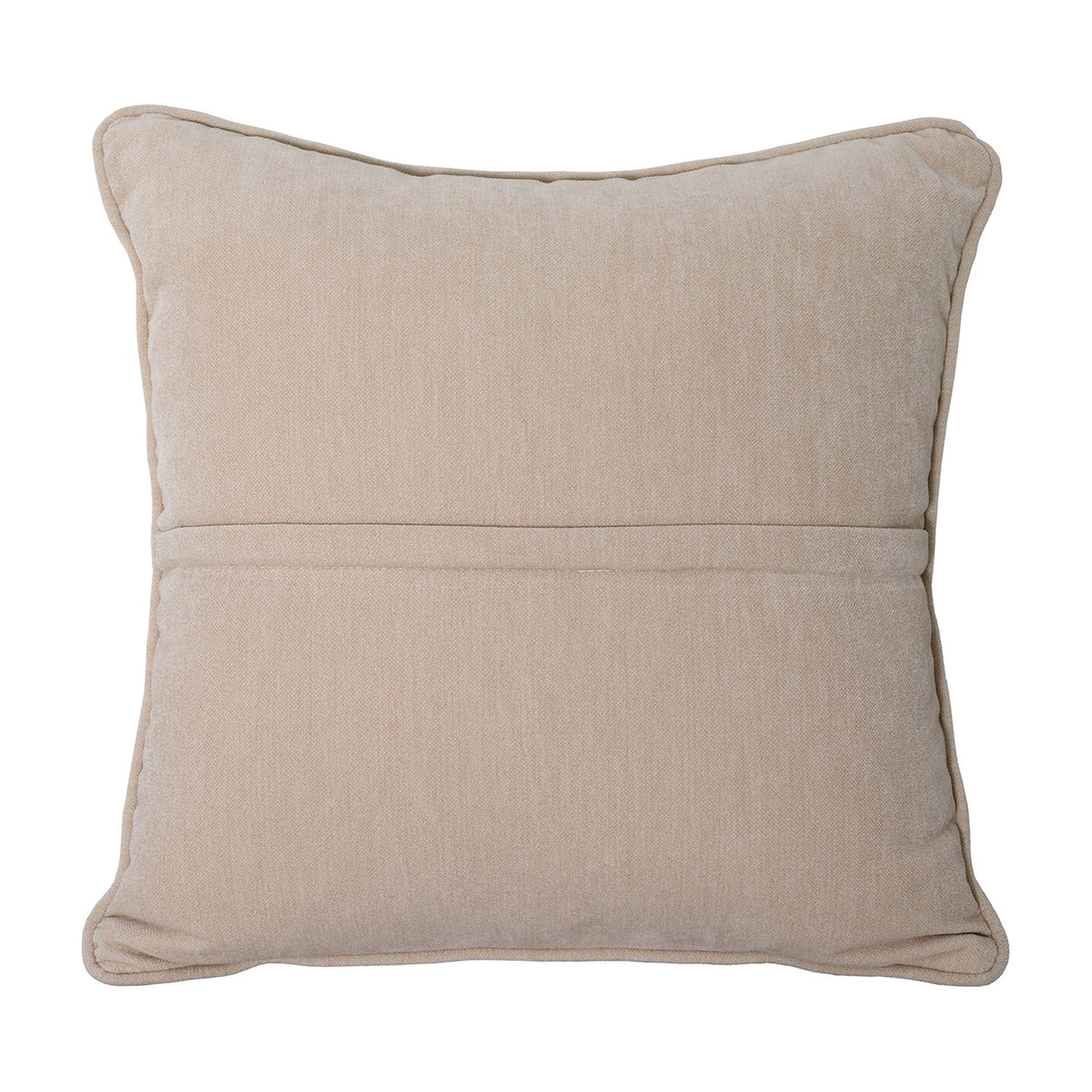Piped Velvet Cushion – Cream