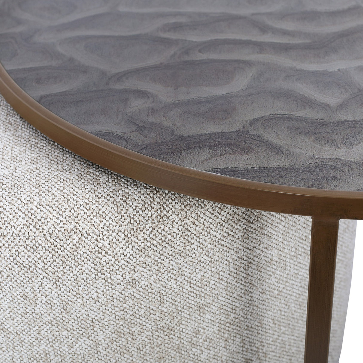 Ripple Glass Top Nesting Coffee Table – Black