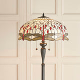 Alderworth Tiffany Floor Lamp - Beige