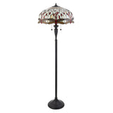 Alderworth Tiffany Floor Lamp - Beige