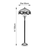 Alderworth Tiffany Floor Lamp - Beige