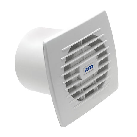 120mm In-line Duct Fan 20W 150 m³/h 38dB Timer Humidistat