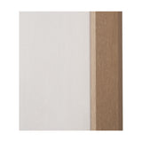 Close-up of a canvas wall art panel showing a white textured surface bordered by a natural wood-tone edge, from the set of 3 Natural & White Birds Canvases.