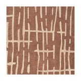 Canvas wall art in brown with natural cream abstract linear pattern resembling a woven grid design, shown edge-to-edge without frame visible.