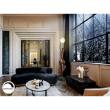 El Arbol Bronze Silhouette Sculpture With Opal LED Lamp - 190cm