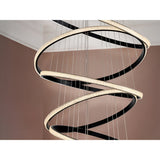 Ring Dimmable LED Suspension Light 3000K - Black (With Remote Control)
