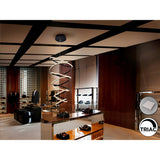 Ring Dimmable LED Suspension Light 4000K - Black (With Remote Control)