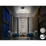 Ring Dimmable LED Suspension Light 4000K - Black (With Remote Control)