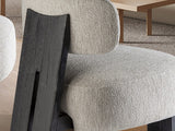 Topaz Armchair - Black and Ecru
